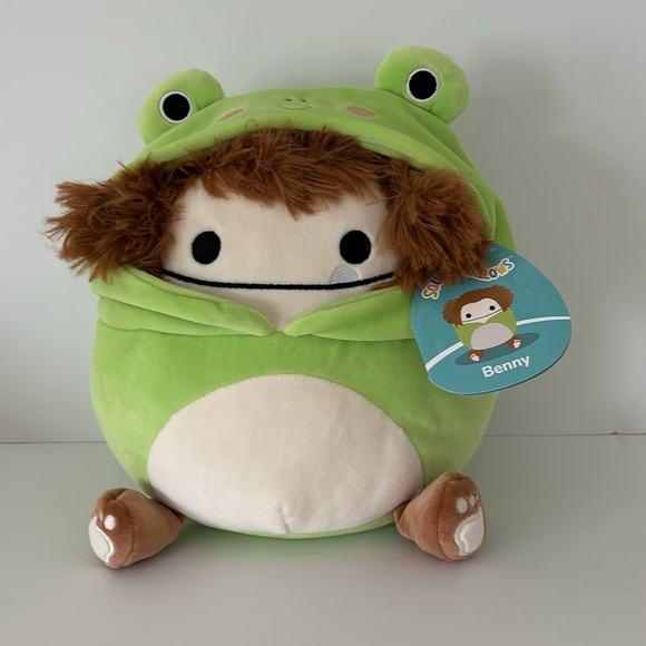 Squishmallows Other - Benny the brown Bigfoot in Wendy frog costume Squishmallow